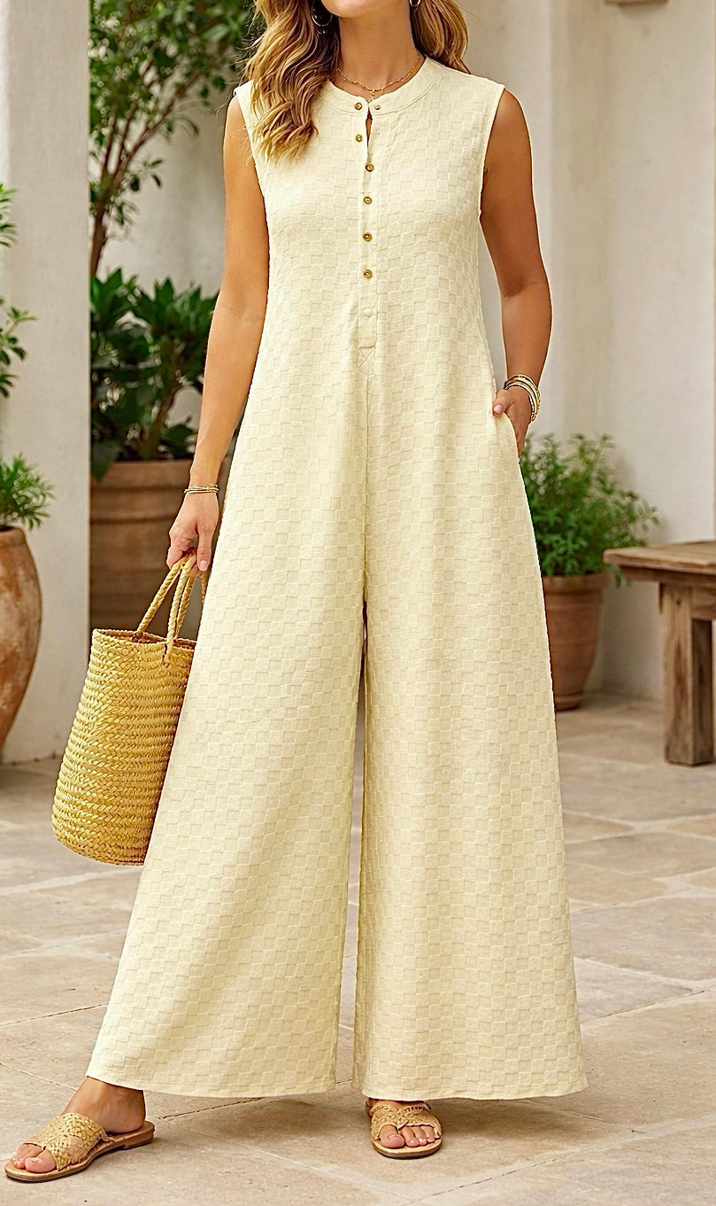Textured Jumpsuit *two colors* RTS