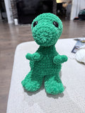 Handmade Crochet Dinosaur Plush | Soft Green Dino Stuffed Animal
