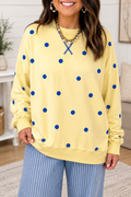 Yellow Polka Dot Plus Top