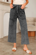 Mineral Wash Raw Hem Pants *MULTIPLE COLORS* RTS